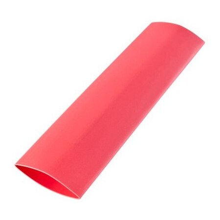 Ecm Industries Heat Shrink Tube, Thin Wall, 2:1 I.D. Shrink Ratio, Red, 3 in HST-500R
